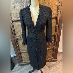 Jill Stuart Black Lined Dress 6